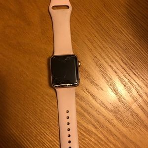 Series 3 Apple Watch with shattered screen